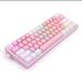 کیبورد مکانیکال گیمینگ ردراگون مدل K617 FIZZ Pink & White